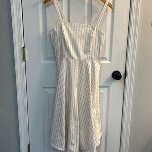 Leith by Nordstrom Striped Fit & Flare Sundress – Size Medium